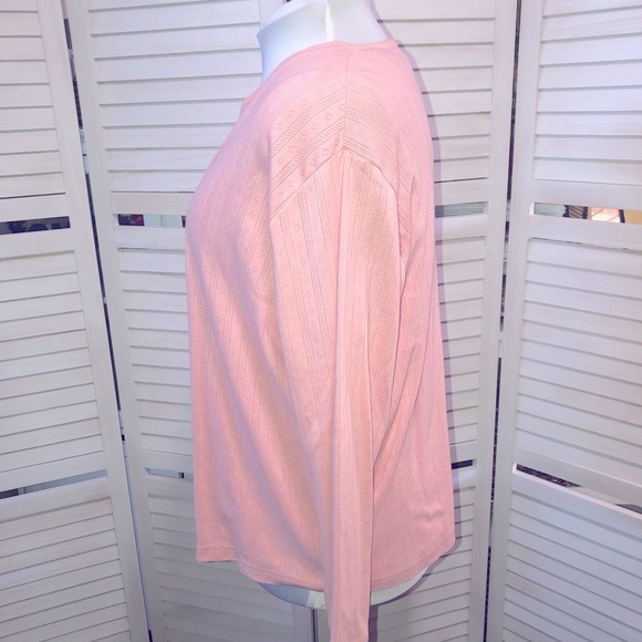 SOLD*** NOT FOR SALE*** Karen Scott II cotton pink sweater vest tank top sleeve - Picture 5 of 10